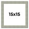 Square Sculpted Blue Picture Frame - UV Acrylic, Foam Board Backing, Hanging Hardware